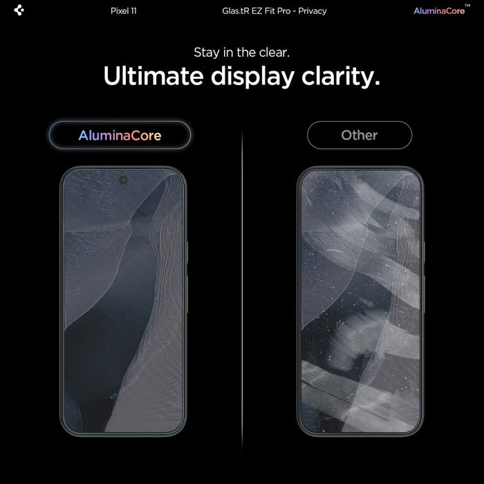 Spigen Glas.tR EZ Fit Pro HD 2-Pack Privacy Tempered Glass за Google Pixel 10/11