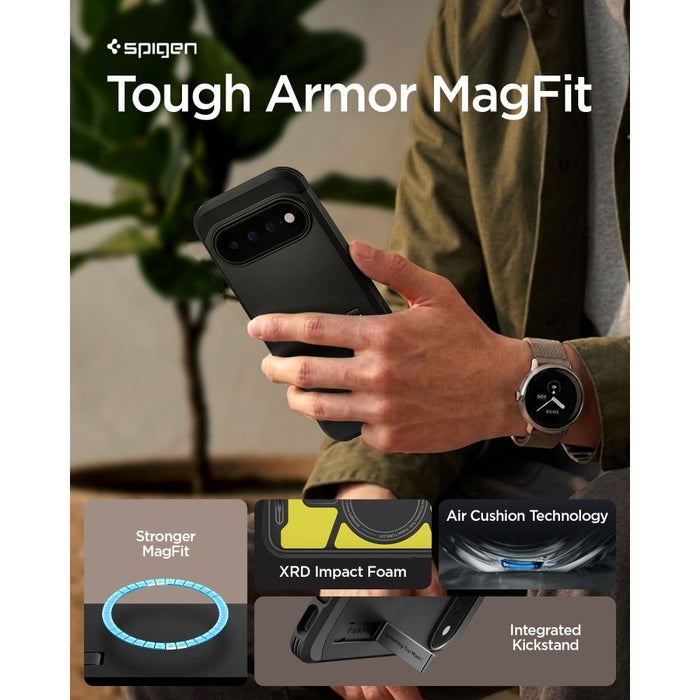 Калъф Spigen Tough Armor Mag MagSafe за Google Pixel 11 Pro - черен