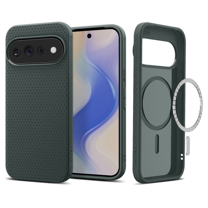 Калъф Spigen Liquid Air Mag MagSafe за Google Pixel 11 Pro XL - тъмнозелен