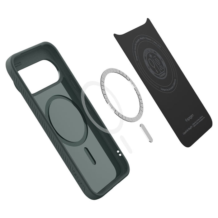 Калъф Spigen Liquid Air Mag MagSafe за Google Pixel 11 Pro XL - тъмнозелен