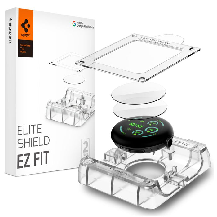 Spigen Elite Shield EZ Fit хидрогелно фолио за Google Pixel Watch 45 мм, комплект от 2 броя