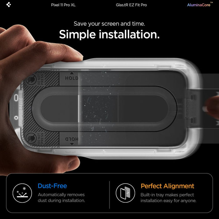 Spigen Glas.tR EZ Fit Pro - 2 броя закалено стъклено протекторно фолио за екран за Google Pixel 11 Pro XL