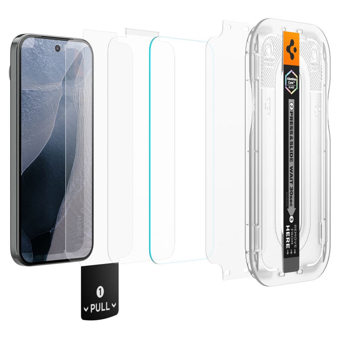 Spigen Glas.tR EZ Fit Pro - 2 броя закалено стъклено протекторно фолио за екран за Google Pixel 11 Pro XL