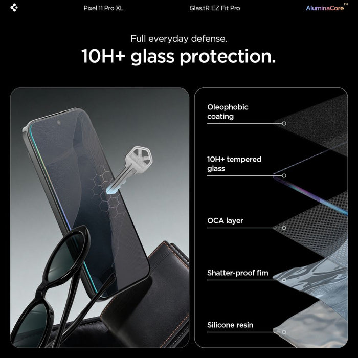 Spigen Glas.tR EZ Fit Pro - 2 броя закалено стъклено протекторно фолио за екран за Google Pixel 11 Pro XL