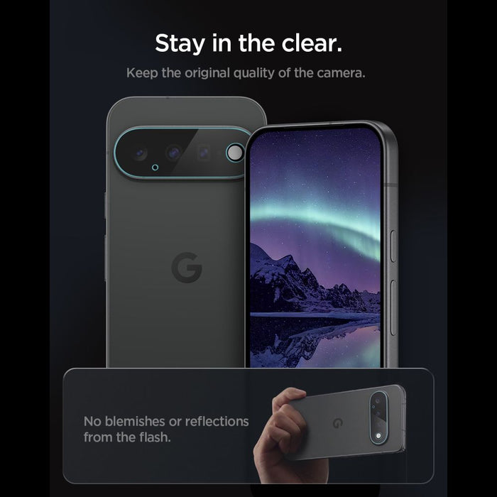 Протектор за екран Spigen Optik Pro HD от закалено стъкло за Google Pixel 11, 2 броя