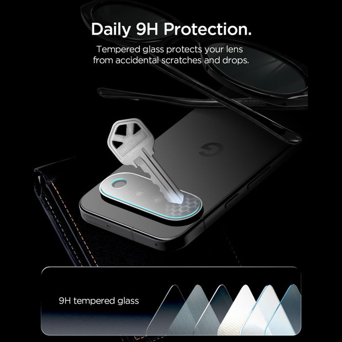 Протектор за екран Spigen Optik Pro HD от закалено стъкло за Google Pixel 11, 2 броя