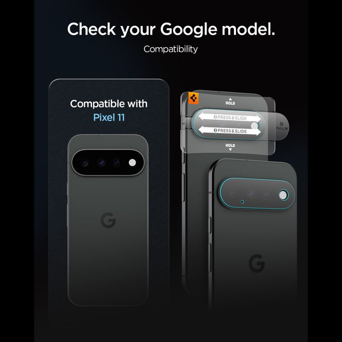 Протектор за екран Spigen Optik Pro HD от закалено стъкло за Google Pixel 11, 2 броя