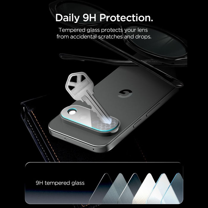 Протектор за екран Spigen Optik Pro HD от закалено стъкло за Google Pixel 11 Pro XL, 2 броя
