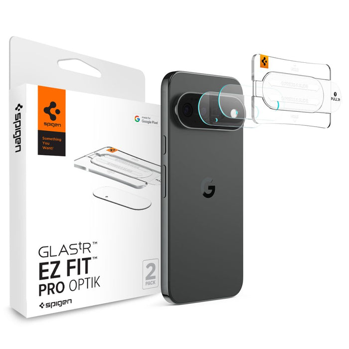 Протектор за екран Spigen Optik Pro HD от закалено стъкло за Google Pixel 11 Pro XL, 2 броя