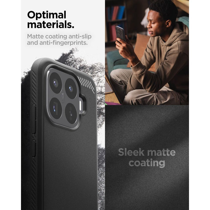Калъф Spigen Rugged Armor за Xiaomi 17T - матово черен