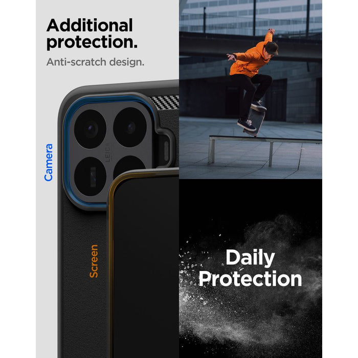 Кейс Spigen Rugged Armor за Xiaomi 17T Pro - матово черен