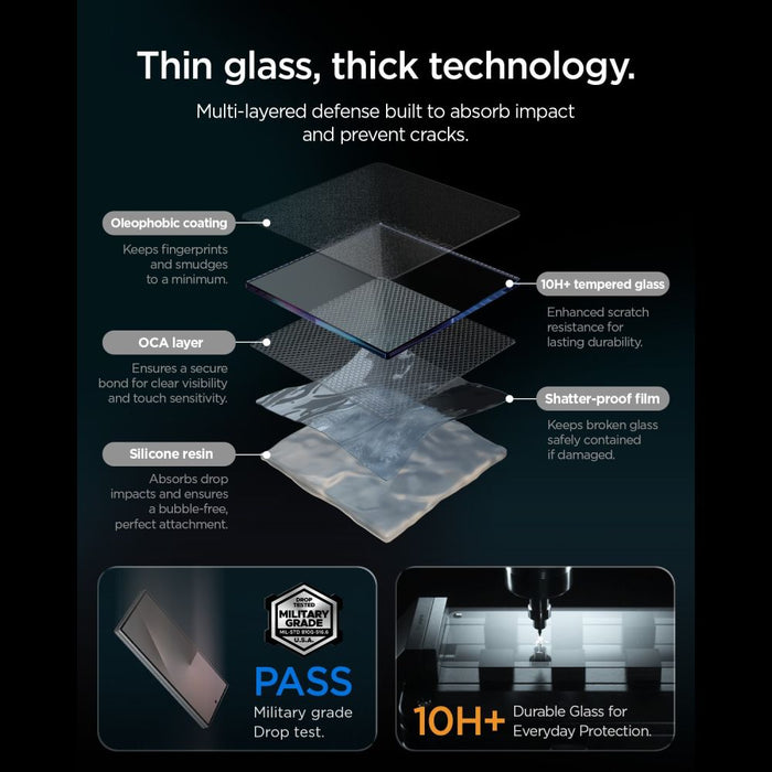 Закалено стъклено фолио Spigen Glas.tR EZ Fit Pro AC за Samsung Galaxy S26 FE