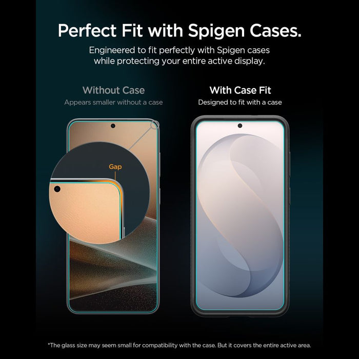Закалено стъклено фолио Spigen Glas.tR EZ Fit Pro AC за Samsung Galaxy S26 FE