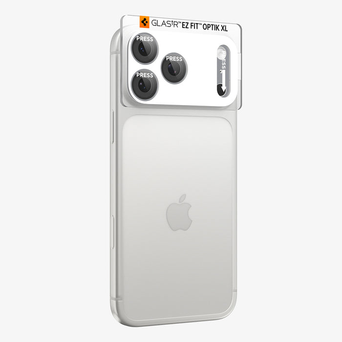 Стъклен протектор Spigen Optik Pro XL GLAS.TR EZ FIT за iPhone 18 Pro - сребрист