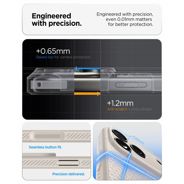 Калъф Spigen Liquid Air за iPhone 18 Pro / 17 Pro - титанов