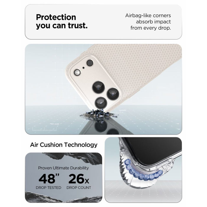 Калъф Spigen Liquid Air за iPhone 18 Pro / 17 Pro - титанов