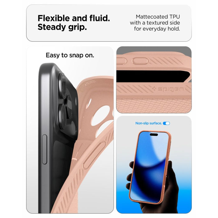 Калъф Spigen Liquid Air за iPhone 18 Pro Max / 17 Pro Max - розов