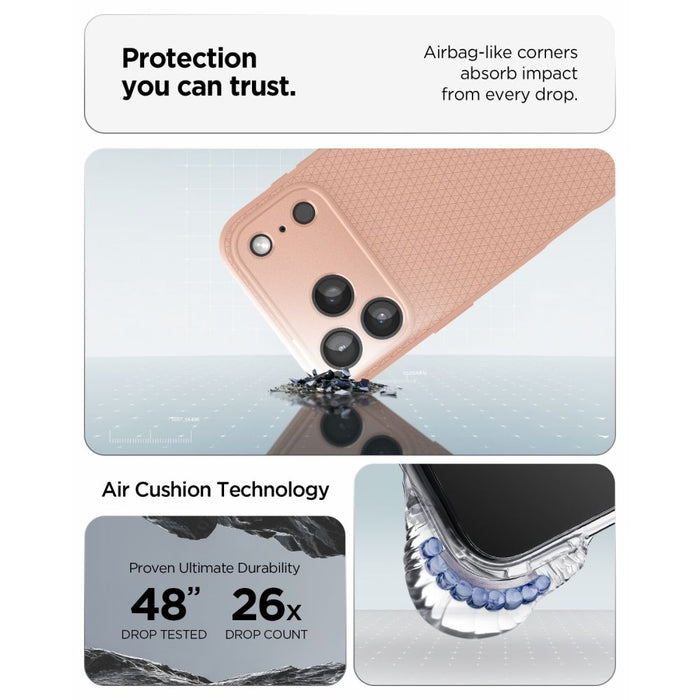 Калъф Spigen Liquid Air за iPhone 18 Pro Max / 17 Pro Max - розов