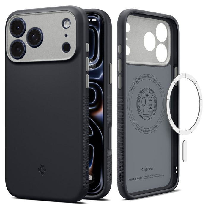 Калъф Spigen Nano Pop MagSafe за iPhone 18 Pro / 17 Pro - черен