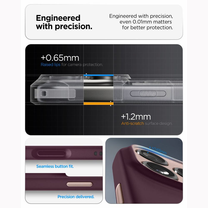 Калъф Spigen Nano Pop MagSafe за iPhone 18 Pro Max / 17 Pro Max - тъмно черешов