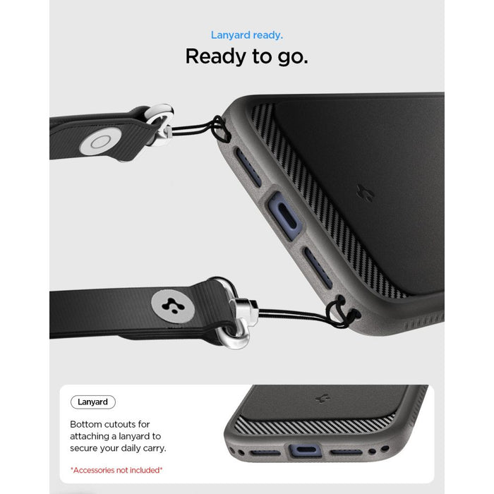 Калъф Spigen Rugged Armor MagSafe за iPhone 18 Pro / 17 Pro - сив