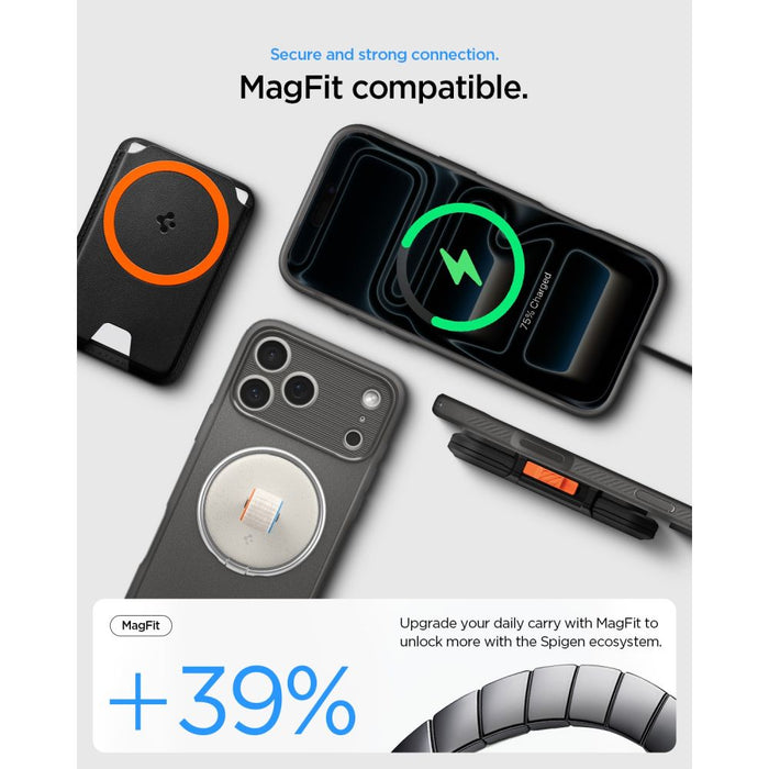 Калъф Spigen Rugged Armor MagSafe за iPhone 18 Pro Max / 17 Pro Max - сив