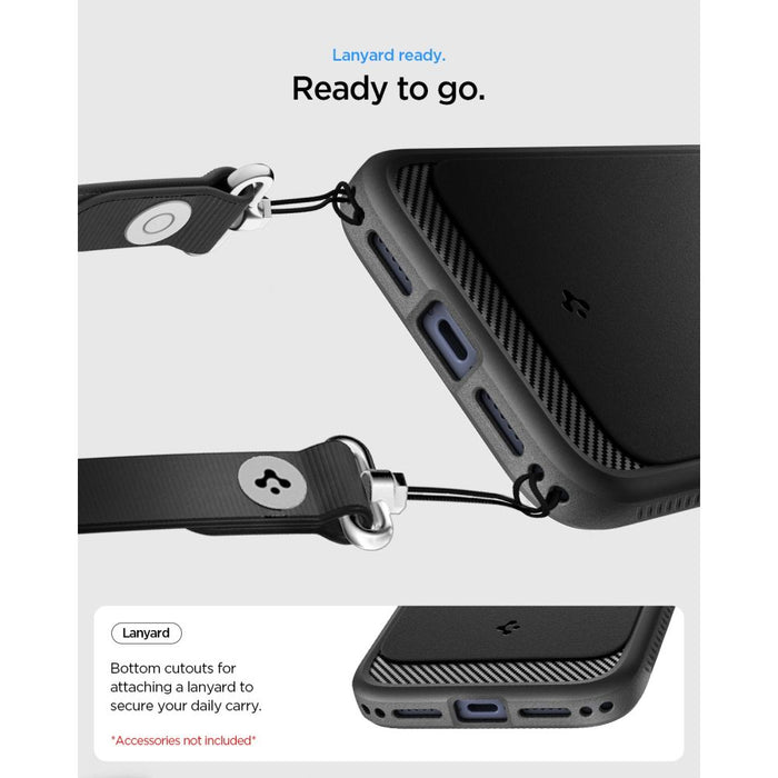 Калъф Spigen Rugged Armor MagSafe за iPhone 18 Pro Max / 17 Pro Max - матово черен