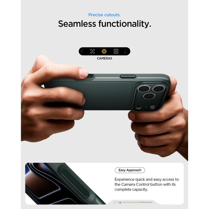 Калъф Spigen Thin Fit MagSafe за iPhone 18 Pro / 17 Pro - зелен