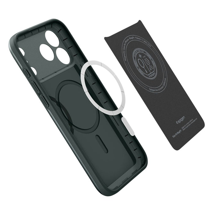 Калъф Spigen Thin Fit MagSafe за iPhone 18 Pro / 17 Pro - зелен