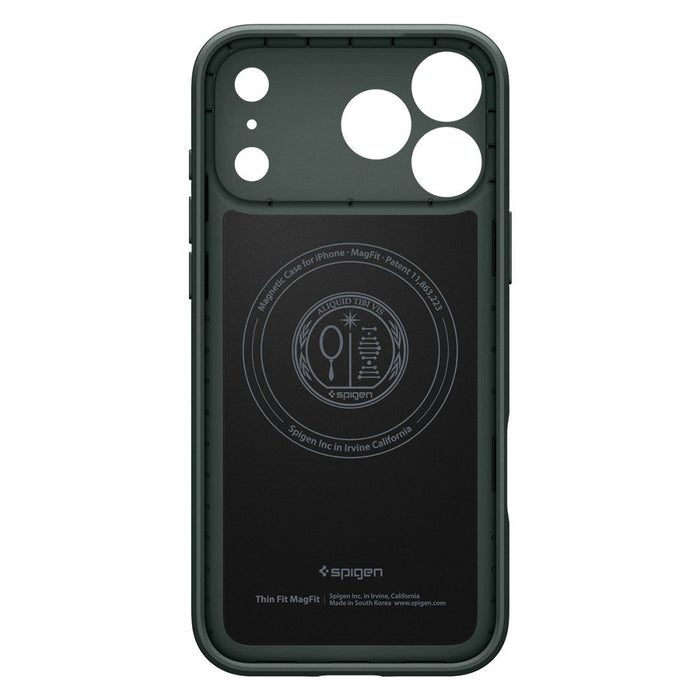 Калъф Spigen Thin Fit MagSafe за iPhone 18 Pro / 17 Pro - зелен