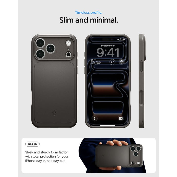 Калъф Spigen Thin Fit MagSafe за iPhone 18 Pro / 17 Pro - черен