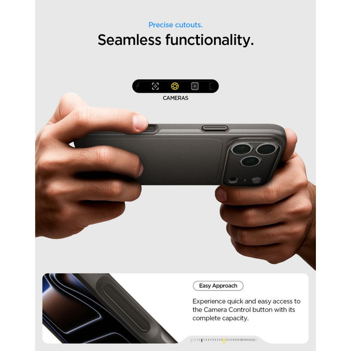 Калъф Spigen Thin Fit MagSafe за iPhone 18 Pro / 17 Pro - черен