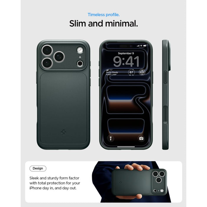 Калъф Spigen Thin Fit MagSafe за iPhone 18 Pro Max / 17 Pro Max - зелен