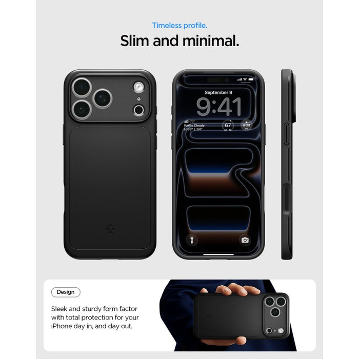 Калъф Spigen Thin Fit MagSafe за iPhone 18 Pro Max / 17 Pro Max - черен