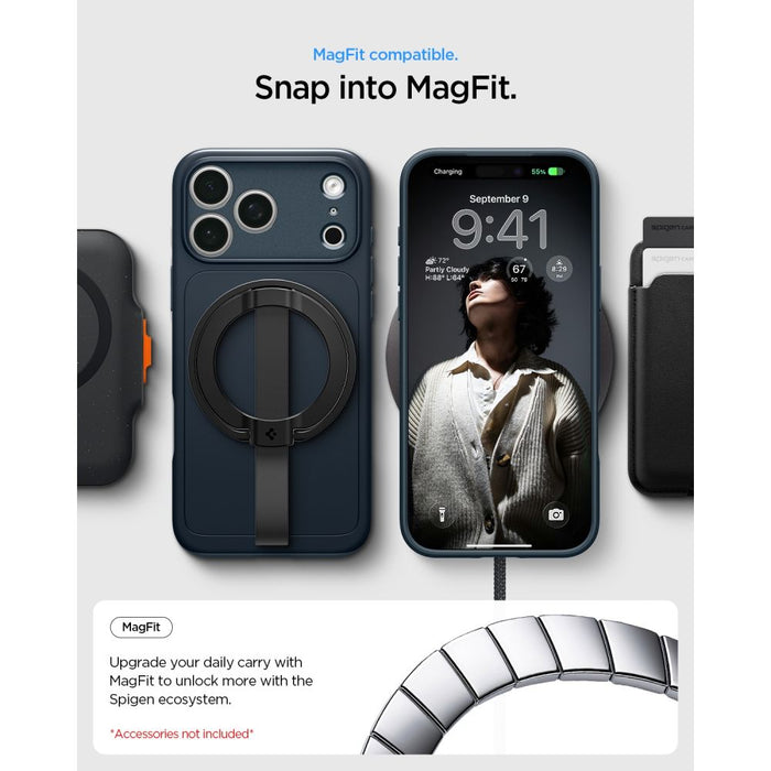 Калъф Spigen Thin Fit MagSafe за iPhone 18 Pro Max / 17 Pro Max - сив