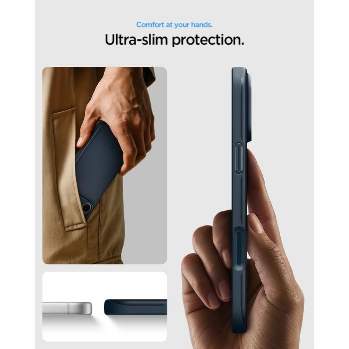 Калъф Spigen Thin Fit MagSafe за iPhone 18 Pro Max / 17 Pro Max - сив