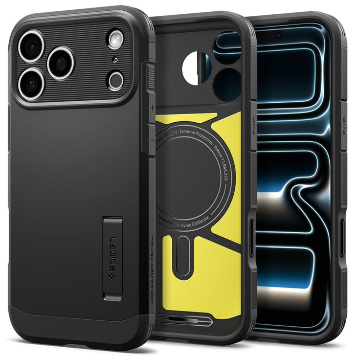 Калъф Spigen Tough Armor MagSafe за iPhone 18 Pro / 17 Pro - черен