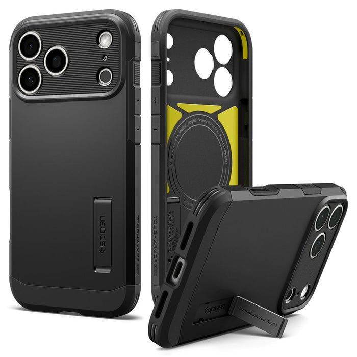 Калъф Spigen Tough Armor MagSafe за iPhone 18 Pro / 17 Pro - черен