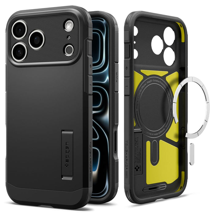 Калъф Spigen Tough Armor MagSafe за iPhone 18 Pro / 17 Pro - черен