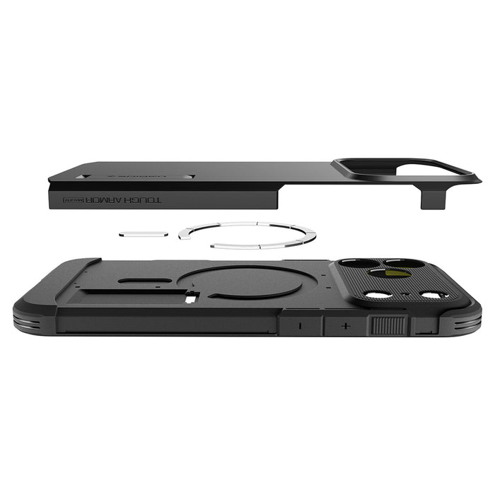 Калъф Spigen Tough Armor MagSafe за iPhone 18 Pro / 17 Pro - черен