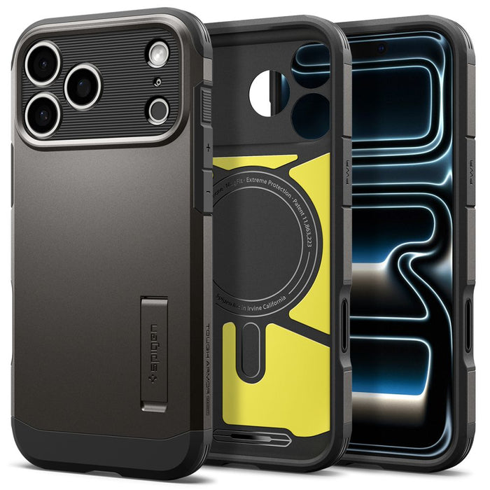 Калъф Spigen Tough Armor MagSafe за iPhone 18 Pro / 17 Pro - черен