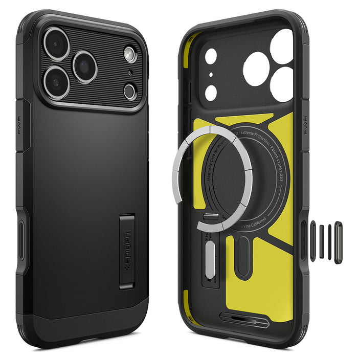 Калъф Spigen Tough Armor за iPhone 18 Pro Max / 17 Pro Max - черен