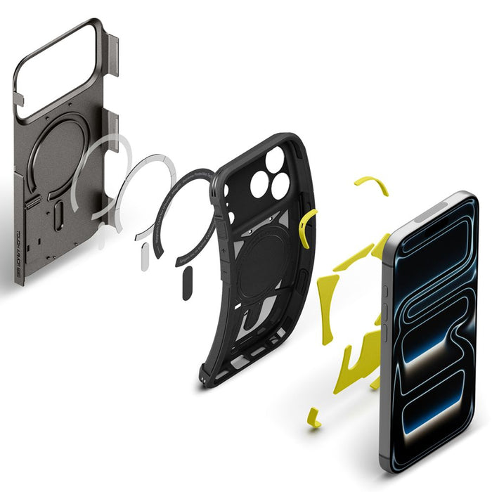 Калъф Spigen Tough Armor за iPhone 18 Pro Max / 17 Pro Max - черен