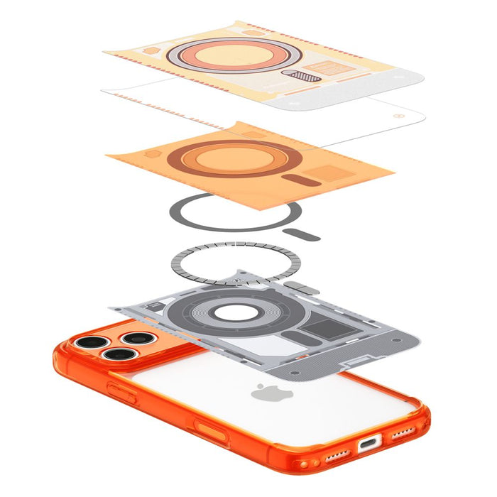Spigen Ultra Hybrid MagSafe калъф за iPhone 18 Pro / 17 Pro - оранжев