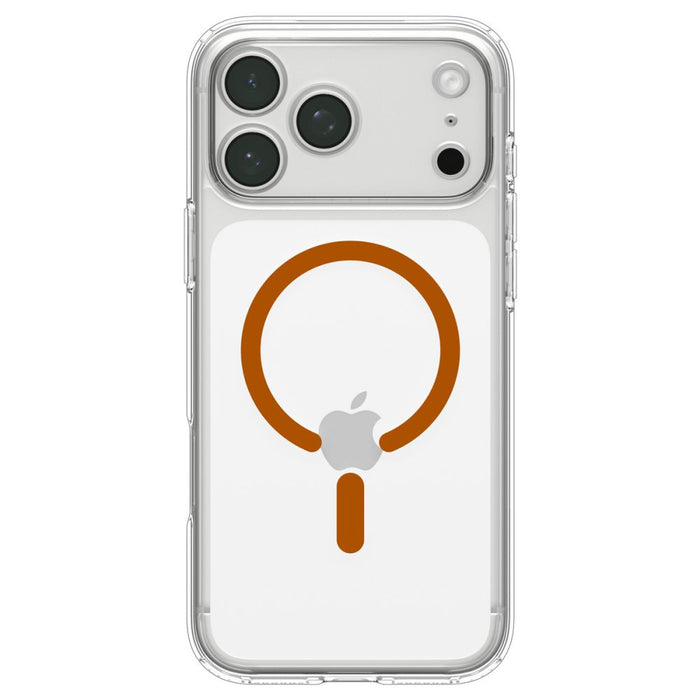 Spigen Ultra Hybrid MagSafe калъф за iPhone 18 Pro / 17 Pro - прозрачен оранжев
