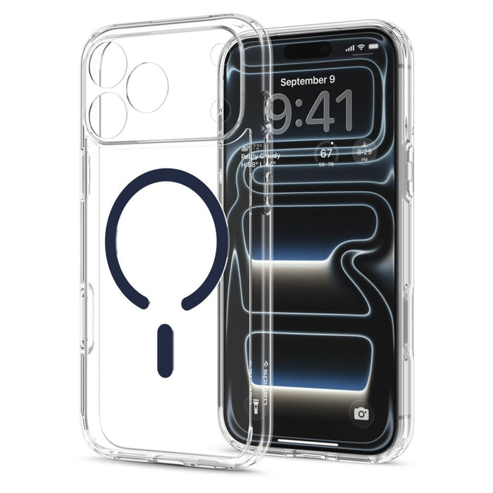 Spigen Ultra Hybrid MagSafe калъф за iPhone 18 Pro Max / 17 Pro Max - прозрачен, тъмносин