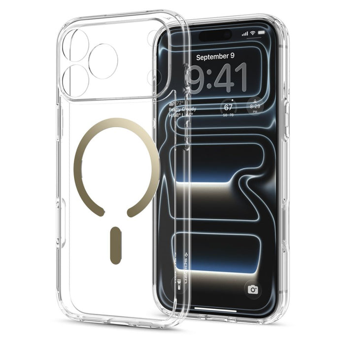 Spigen Ultra Hybrid MagSafe калъф за iPhone 18 Pro Max / 17 Pro Max - прозрачен златен