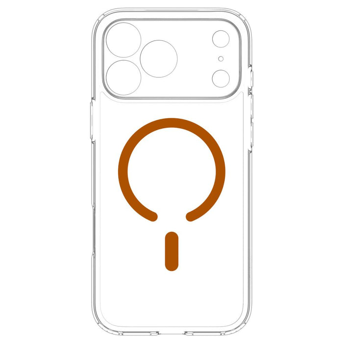 Калъф Spigen Ultra Hybrid Mag MagSafe за iPhone 18 Pro Max / 17 Pro Max - прозрачен оранжев