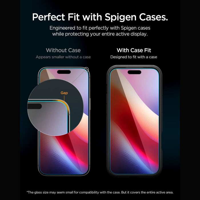 Spigen Glas.tR EZ Fit Pro HD AC - комплект от 2 закалени стъкла за iPhone 18 Pro / 17 Pro / 17 / 16 Pro