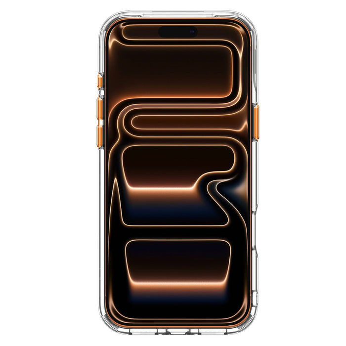 Калъф Spigen Ultra Hybrid Optik S MagSafe за iPhone 18 Pro / 17 Pro - прозрачен оранжев